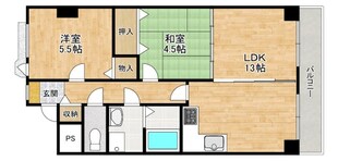 カルチェ清水谷の物件間取画像